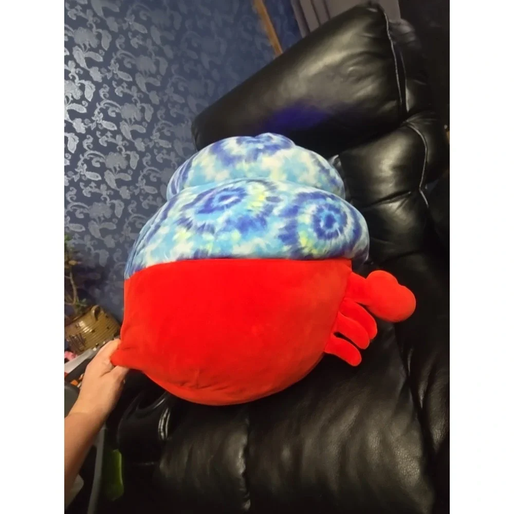Rare Retired Indie the Hermit Crab Squishmallow Large 24 Inch Red‎ With Blue